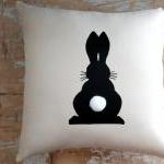 Easter Pillow, Bunny, Rabbit, Easter Decor, Home Decor, Cottage Decor