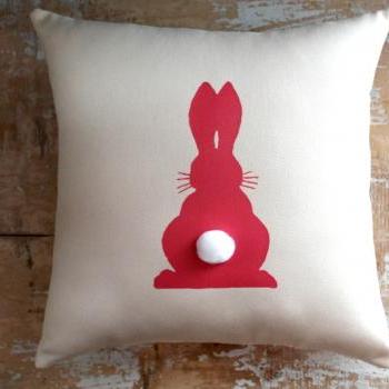 Easter Pillow, Bunny Pillow, Easter Decor, Cottage Decor