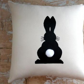 Easter Pillow, Bunny, Rabbit, Easter Decor, Home Decor, Cottage Decor